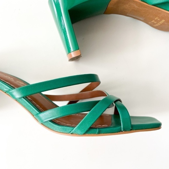 L'INTERVALLE Kelly Green Strappy block heel - Picture 3 of 11
